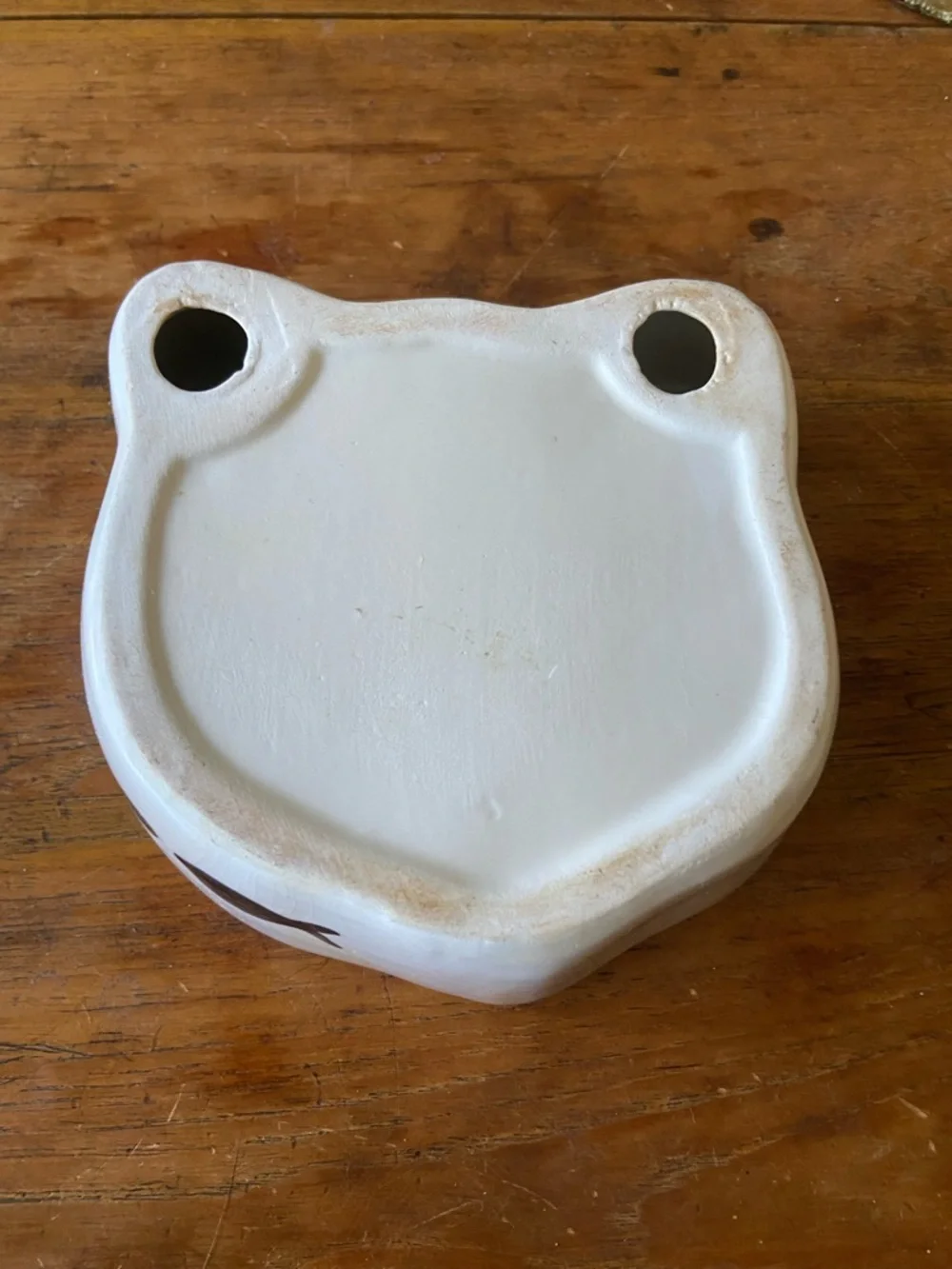 Vintage Ceramic Cat Face Pet/Trinket Dish